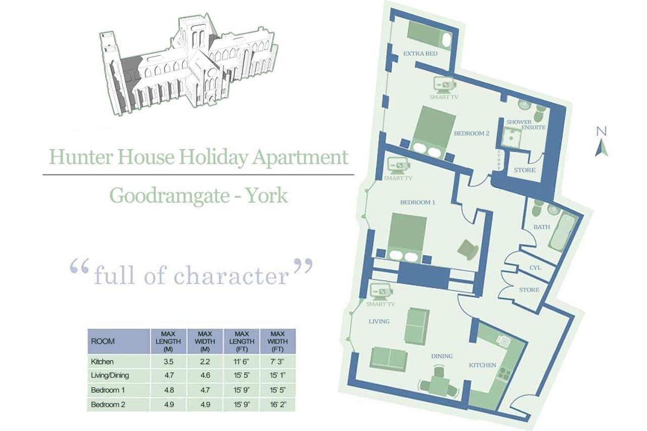 Hunter House Holiday Apartment - York Exteriör bild